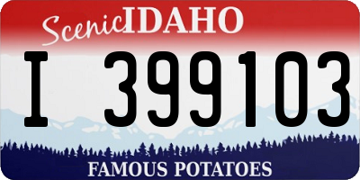 ID license plate I399103
