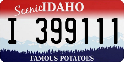 ID license plate I399111