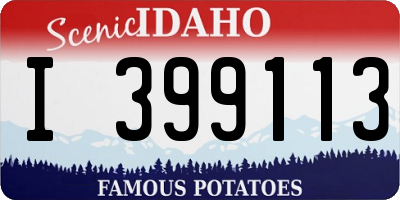 ID license plate I399113