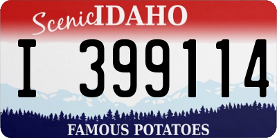 ID license plate I399114