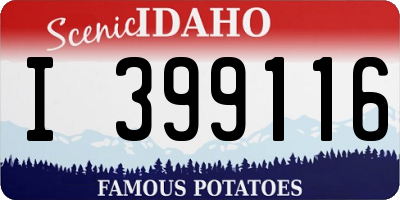 ID license plate I399116