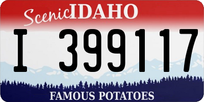 ID license plate I399117