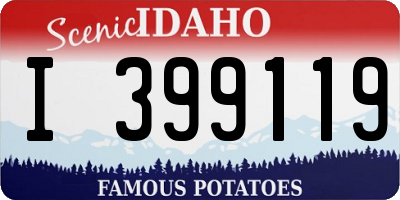ID license plate I399119