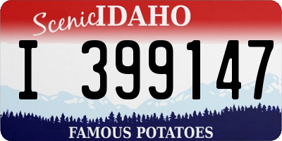 ID license plate I399147