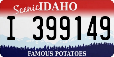 ID license plate I399149