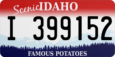 ID license plate I399152
