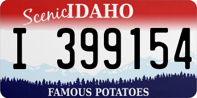 ID license plate I399154