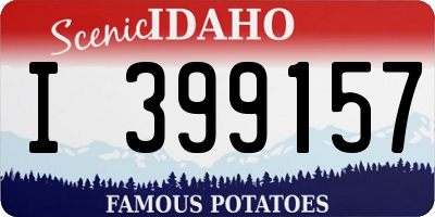 ID license plate I399157