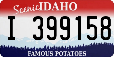 ID license plate I399158