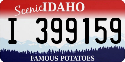 ID license plate I399159