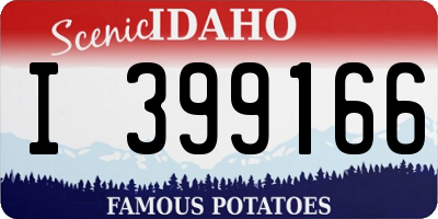 ID license plate I399166