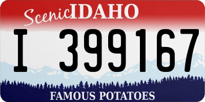 ID license plate I399167