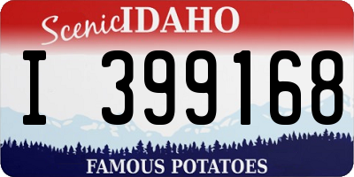 ID license plate I399168