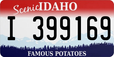 ID license plate I399169