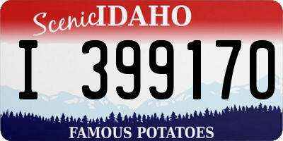 ID license plate I399170