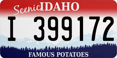 ID license plate I399172