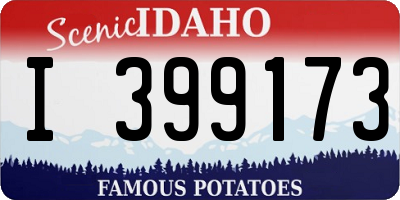 ID license plate I399173