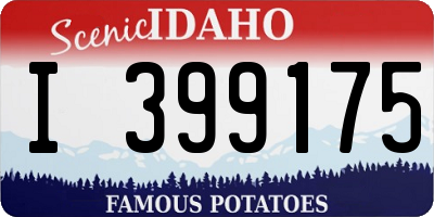 ID license plate I399175