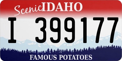ID license plate I399177
