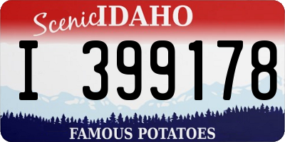ID license plate I399178