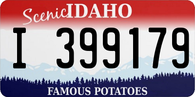 ID license plate I399179