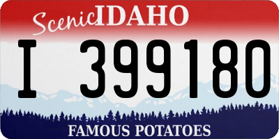 ID license plate I399180
