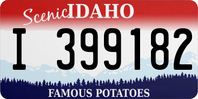 ID license plate I399182