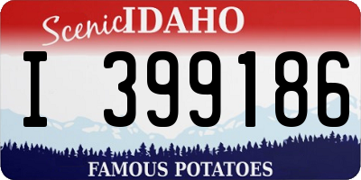 ID license plate I399186