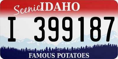 ID license plate I399187