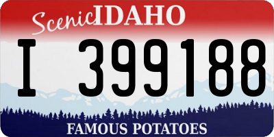 ID license plate I399188