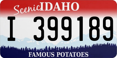 ID license plate I399189