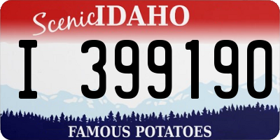 ID license plate I399190
