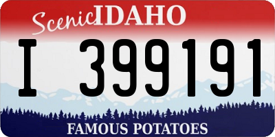 ID license plate I399191