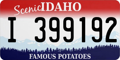 ID license plate I399192
