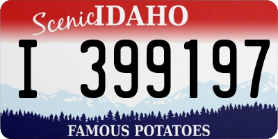 ID license plate I399197