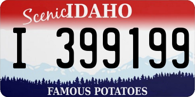 ID license plate I399199