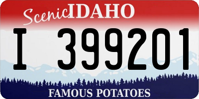 ID license plate I399201