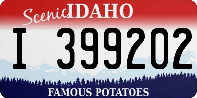ID license plate I399202