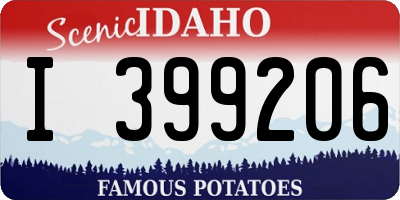 ID license plate I399206
