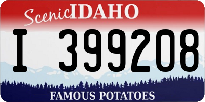 ID license plate I399208