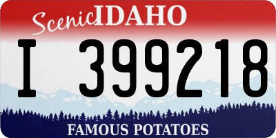 ID license plate I399218