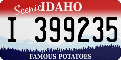 ID license plate I399235