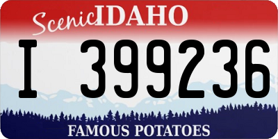 ID license plate I399236
