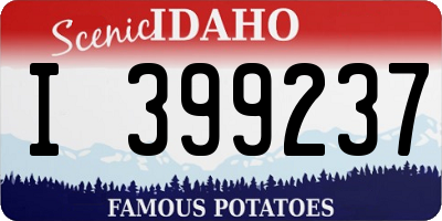 ID license plate I399237