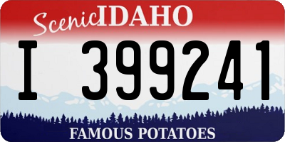 ID license plate I399241