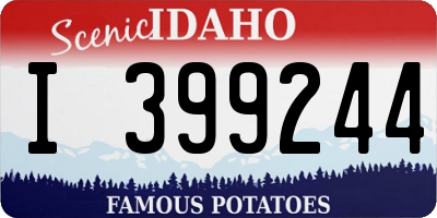 ID license plate I399244