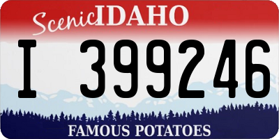 ID license plate I399246
