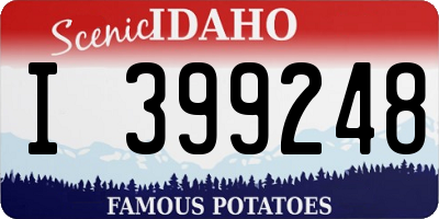 ID license plate I399248
