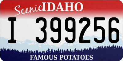 ID license plate I399256