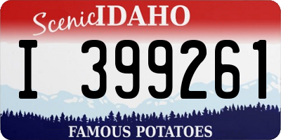 ID license plate I399261